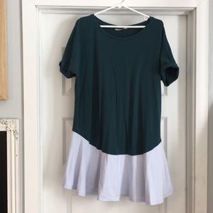 Anthropologie color block cotton dress